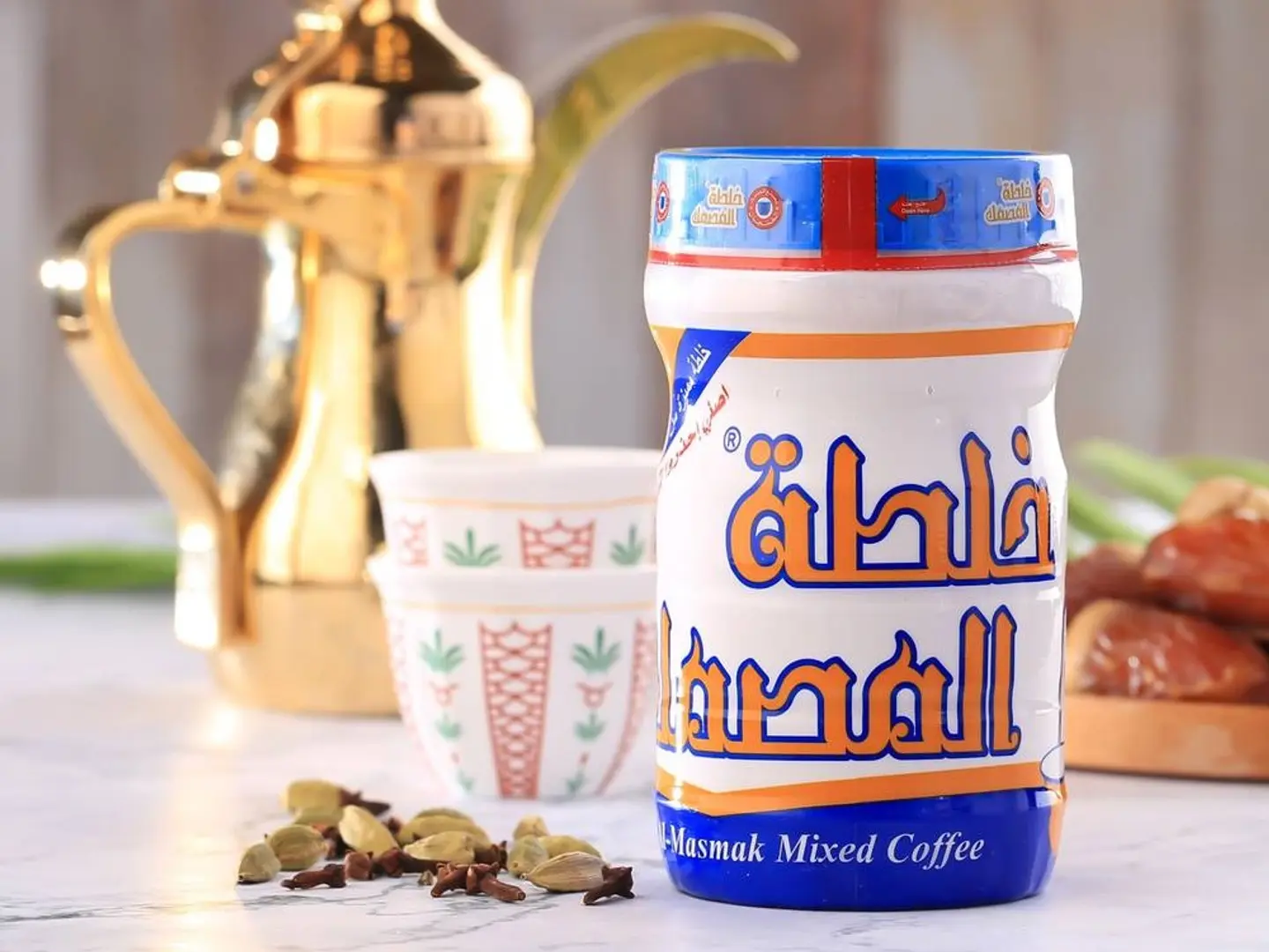 خلطة المصمك للقهوة وسط