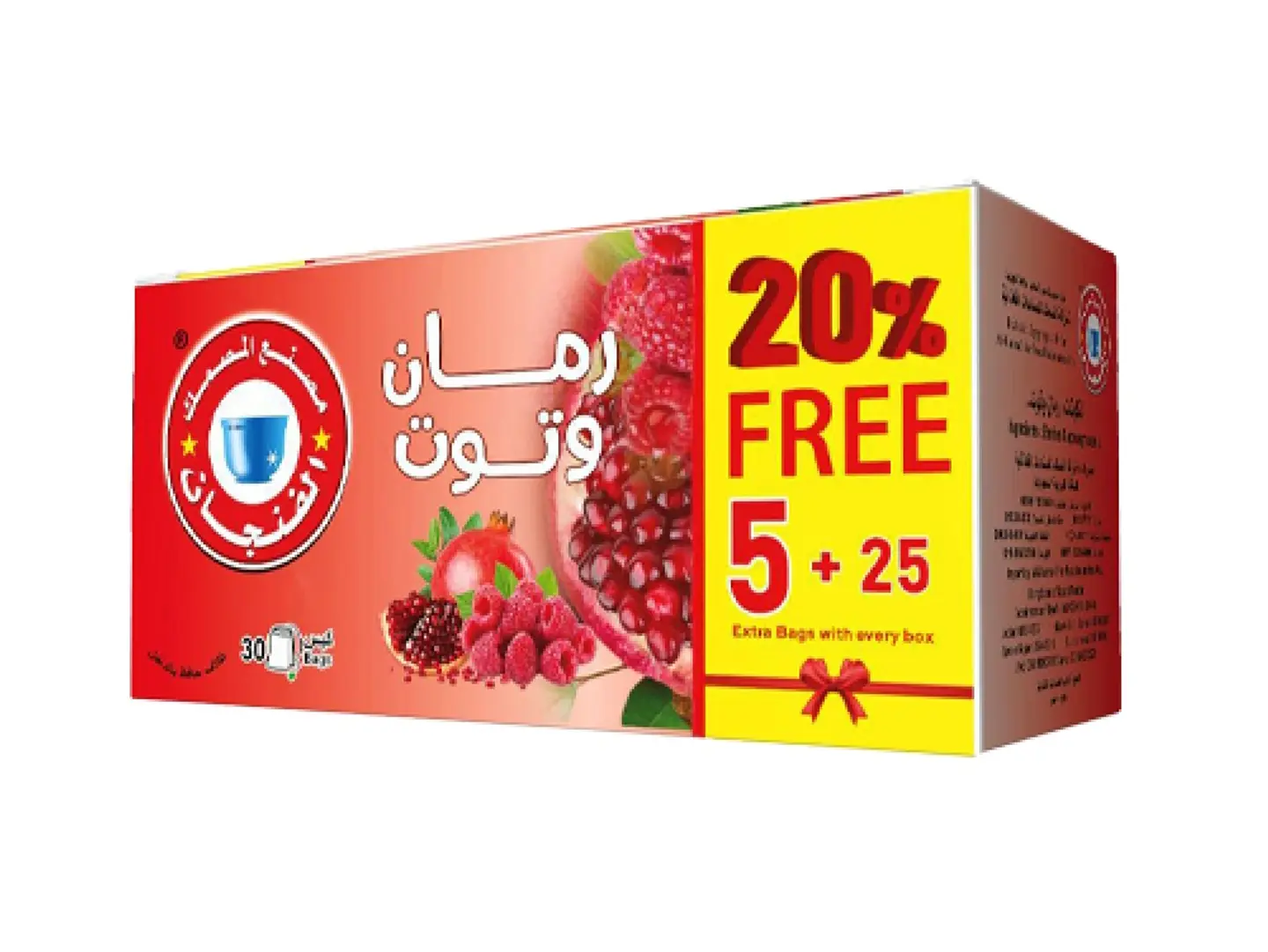 شاي المصمك رمان وتوت - 30 كيس