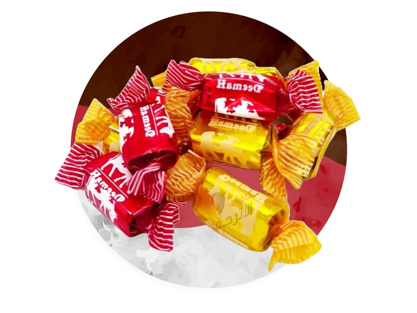 حلاوة توفي بقرة اصفر واحمر ربع كيلو