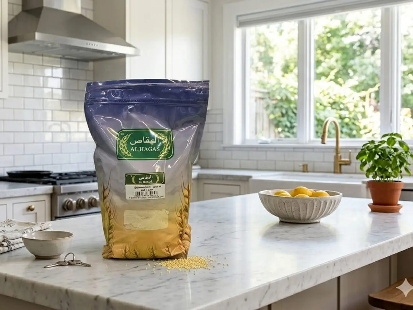 الهقاص - دخن مطحون ني كيس 1 كيلو جرام