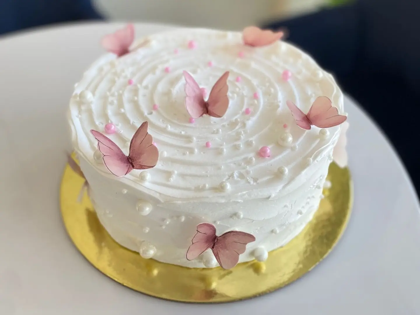 Pink Butterfly Cake