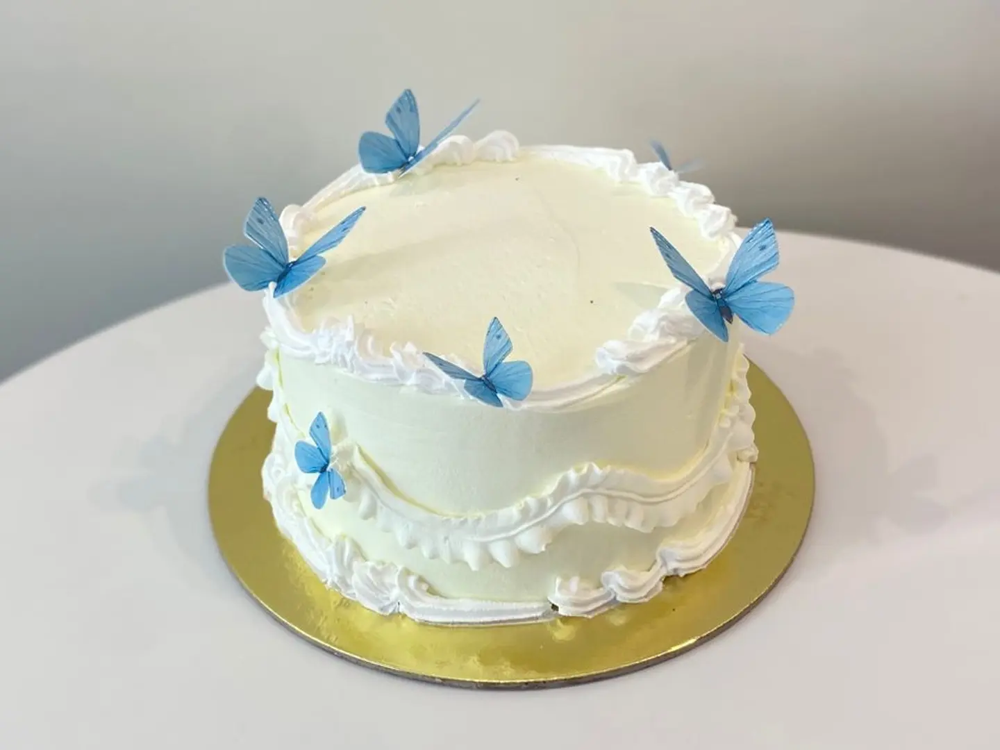 Blue Butterfly Cake