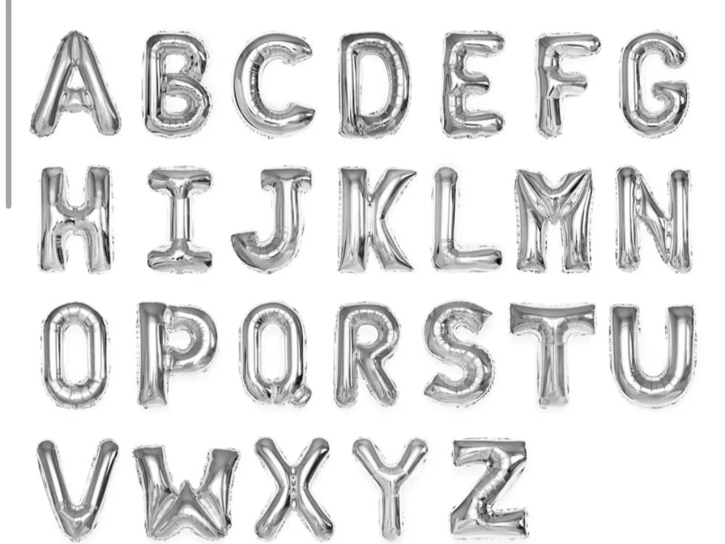 Letter Helium Balloons