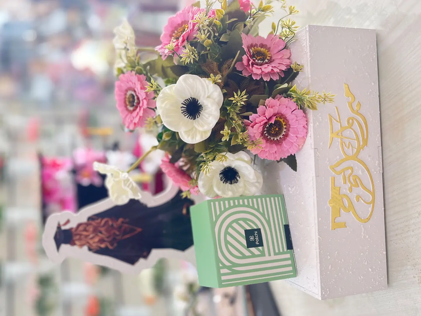 Patchi Chocolate & Flowers Graduation Setup