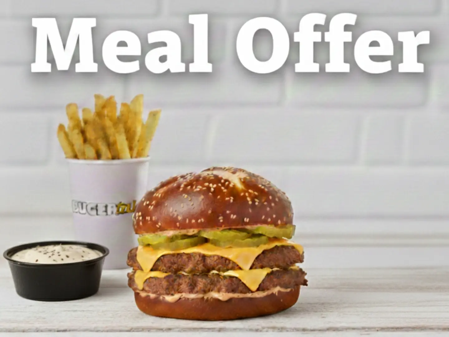 Beef Burger Meal Offer