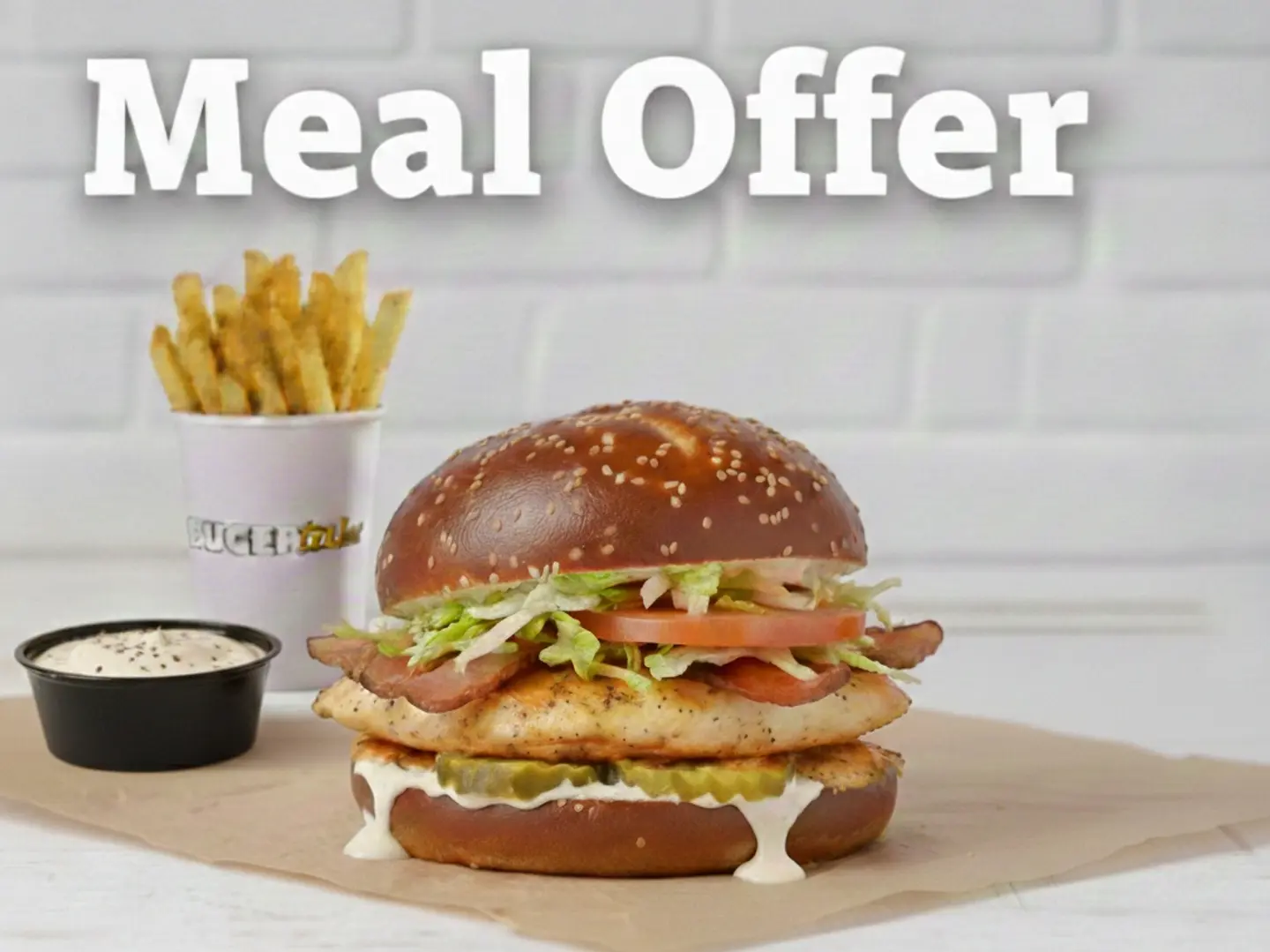 Chicken Burger Meal Offer