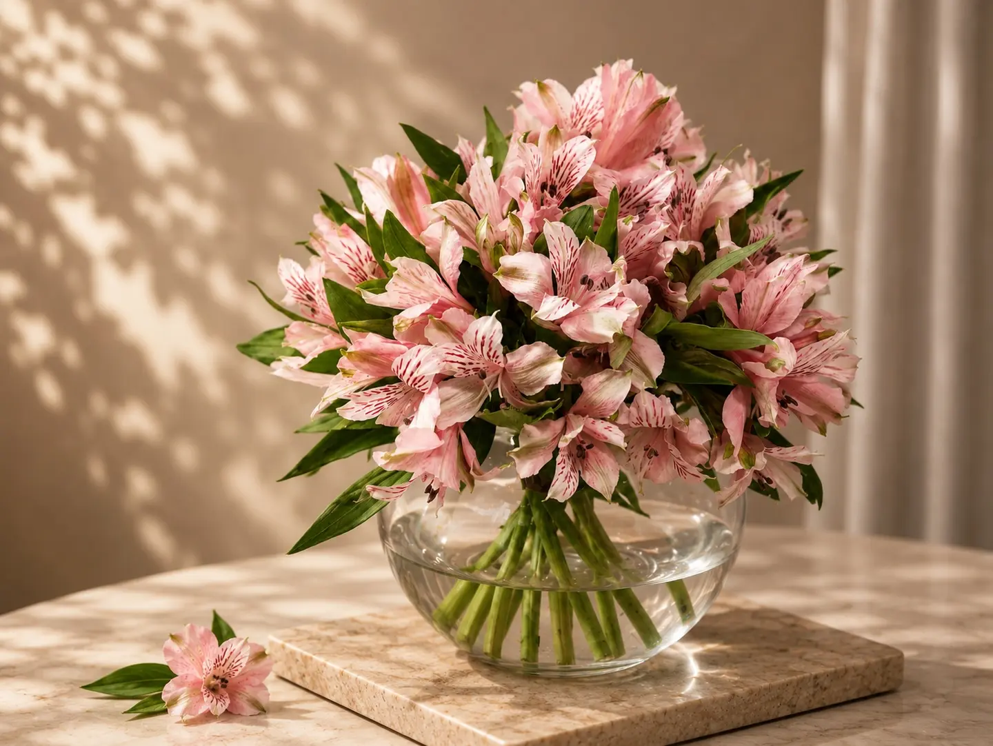 Pink Alstroemeria Vase