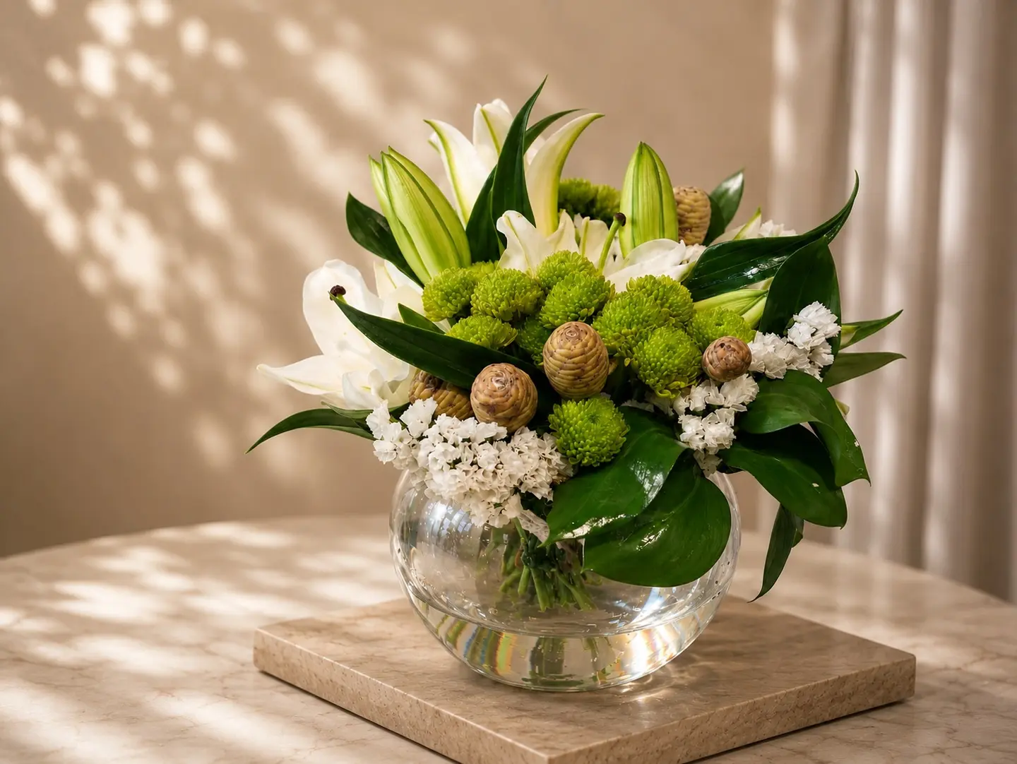 White Lily Vase
