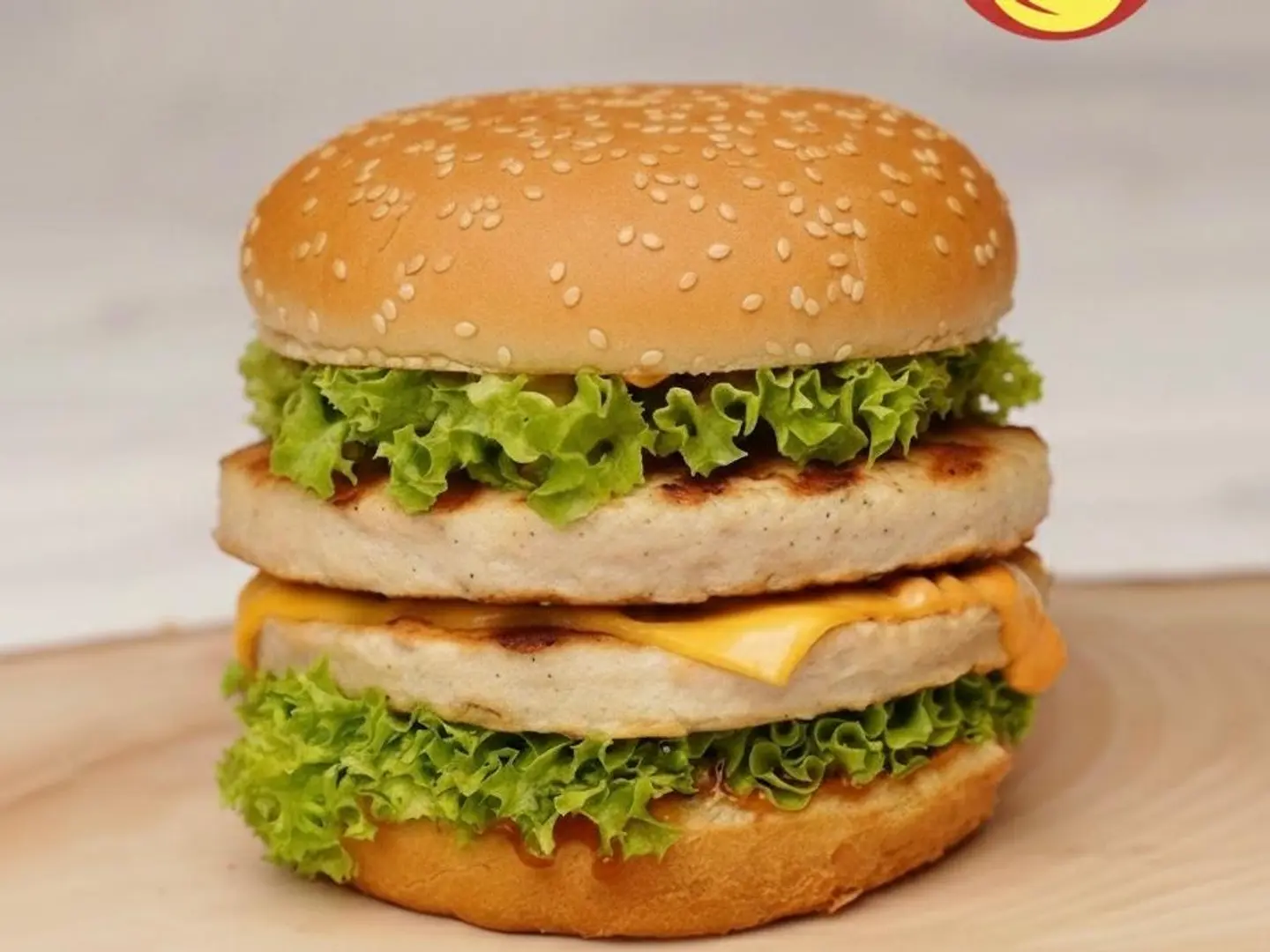 Double Chicken Burger Meal