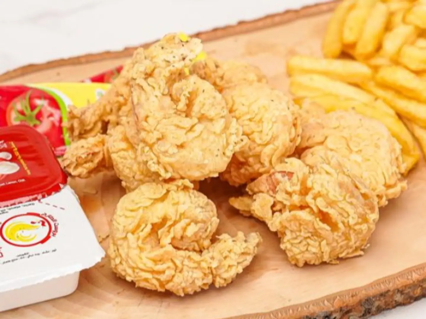 Fresh Spicy Shrimp Broasted