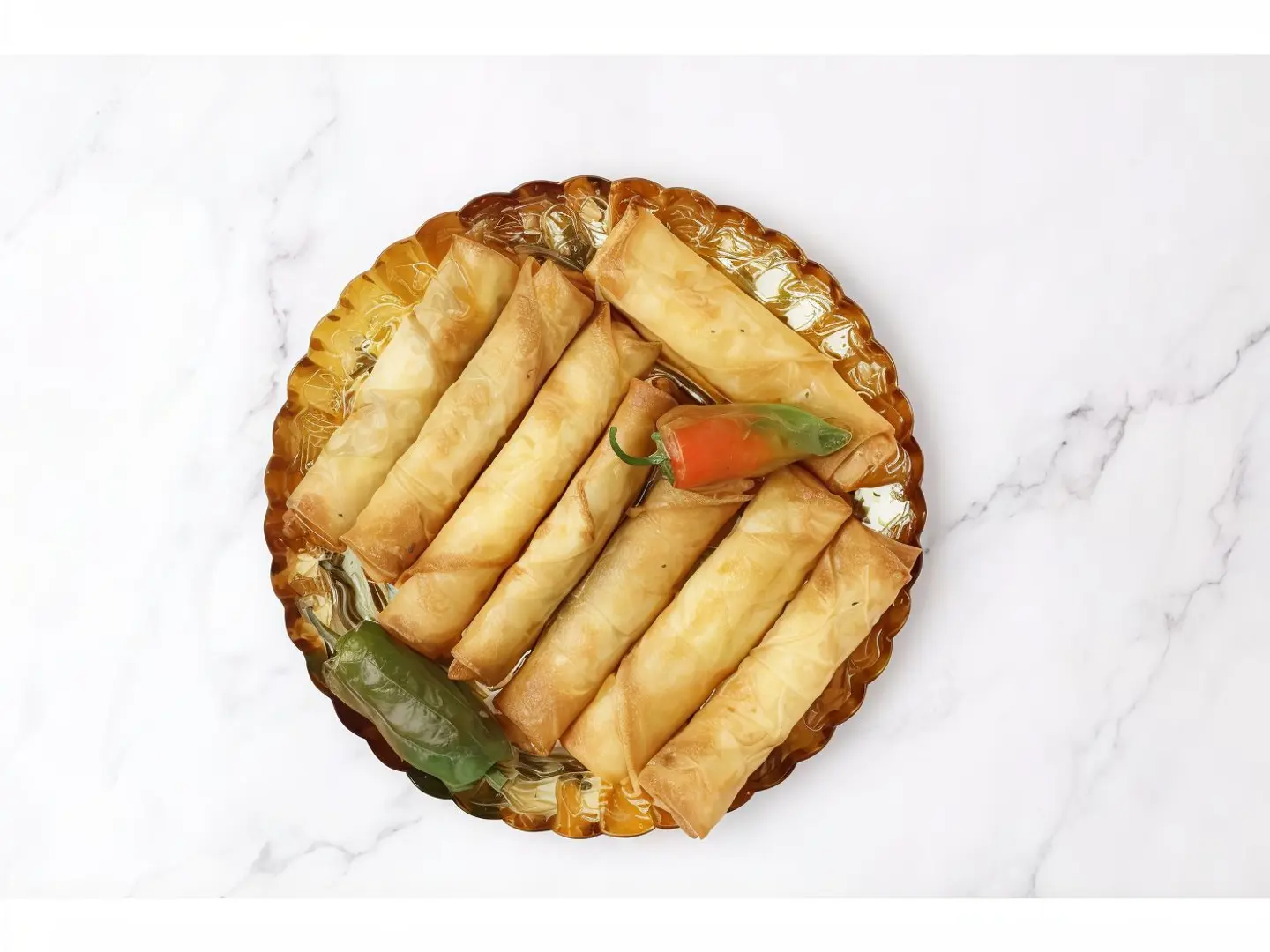 Chicken And Vegetable Spring Rolls - Small