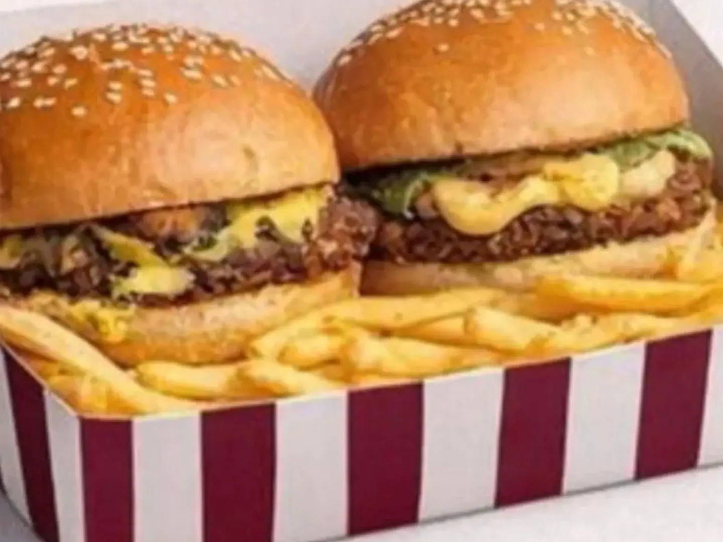 Box 2 Beef Burgers With Fries