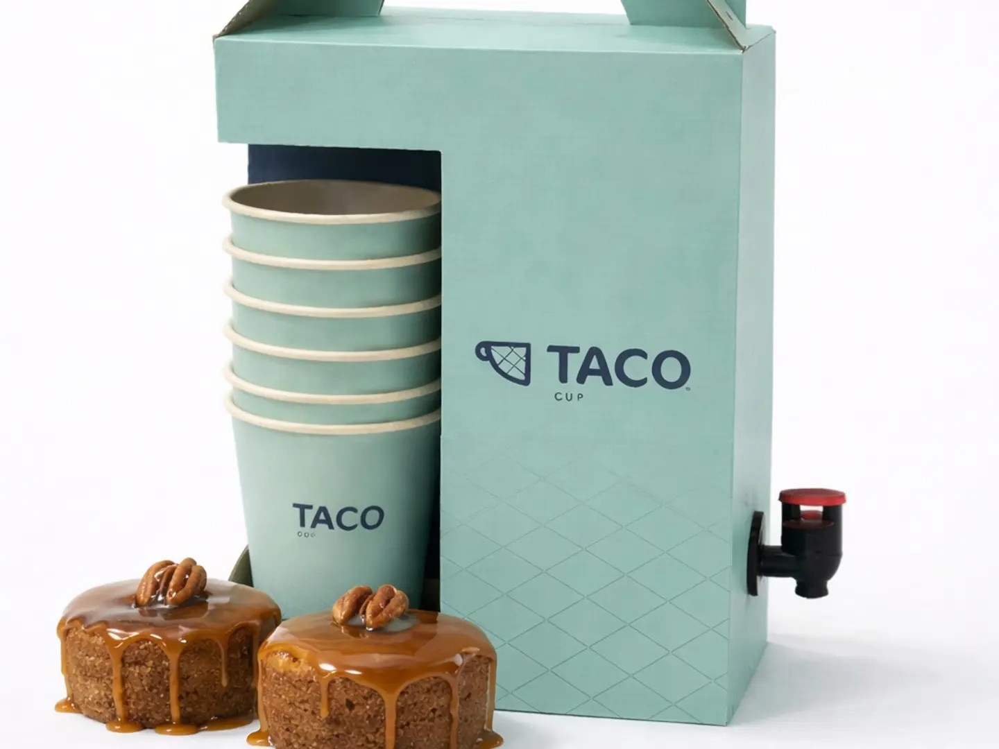 بوكس 1.5 لتر قهوة اليوم مع 2 كيكة التمر