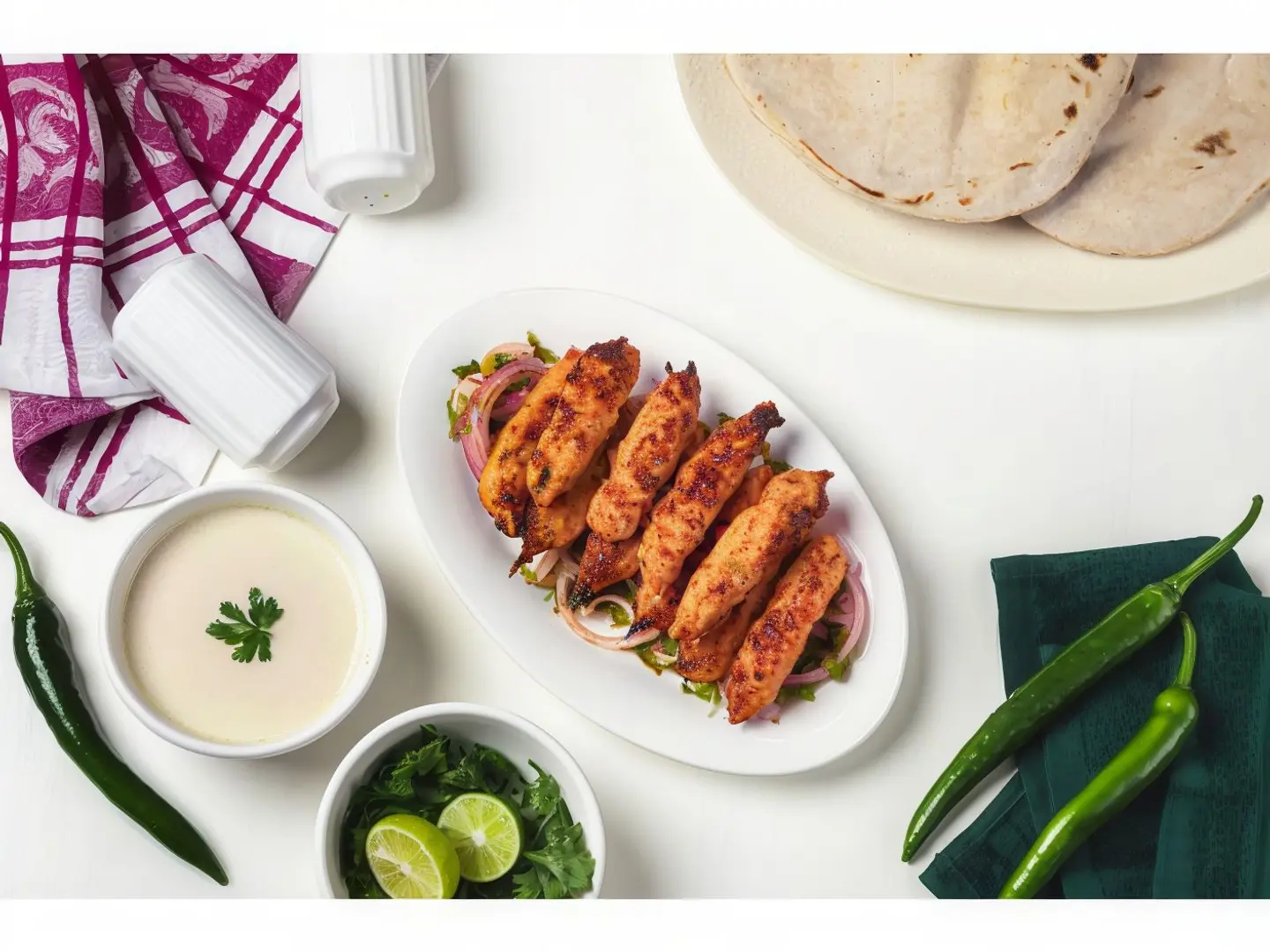 Chicken Kebab For One Person
