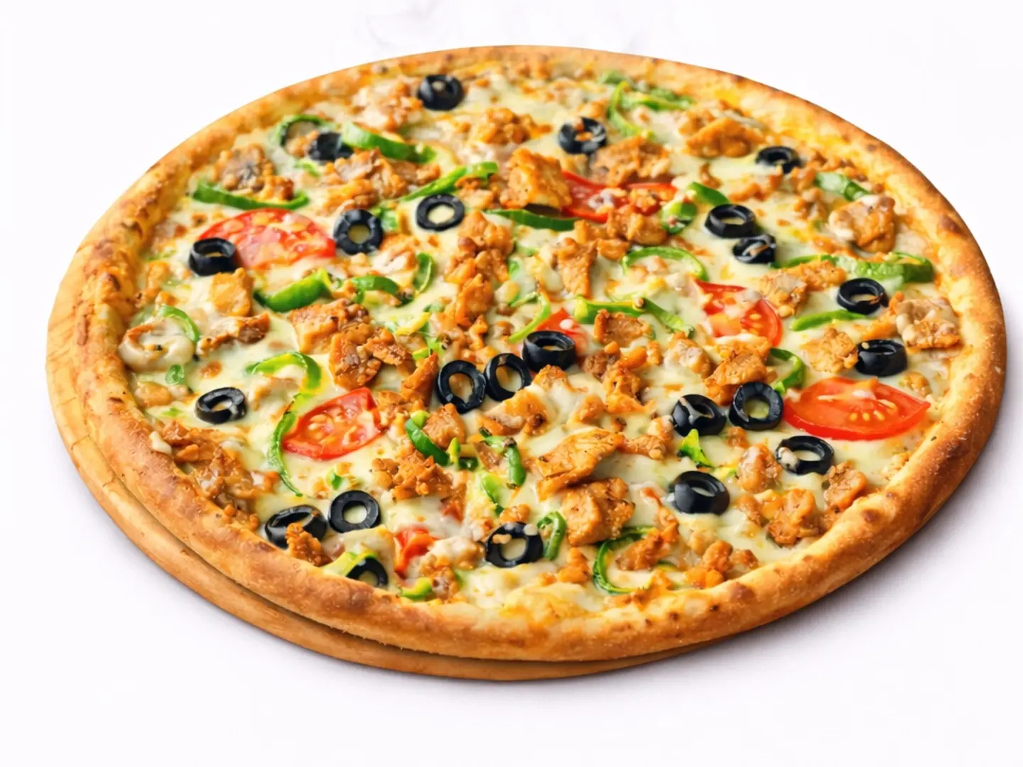 Chicken Pizza With Vegetables