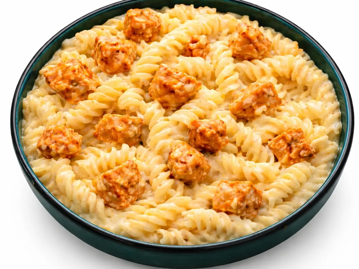 Spiral Pasta With White Sauce