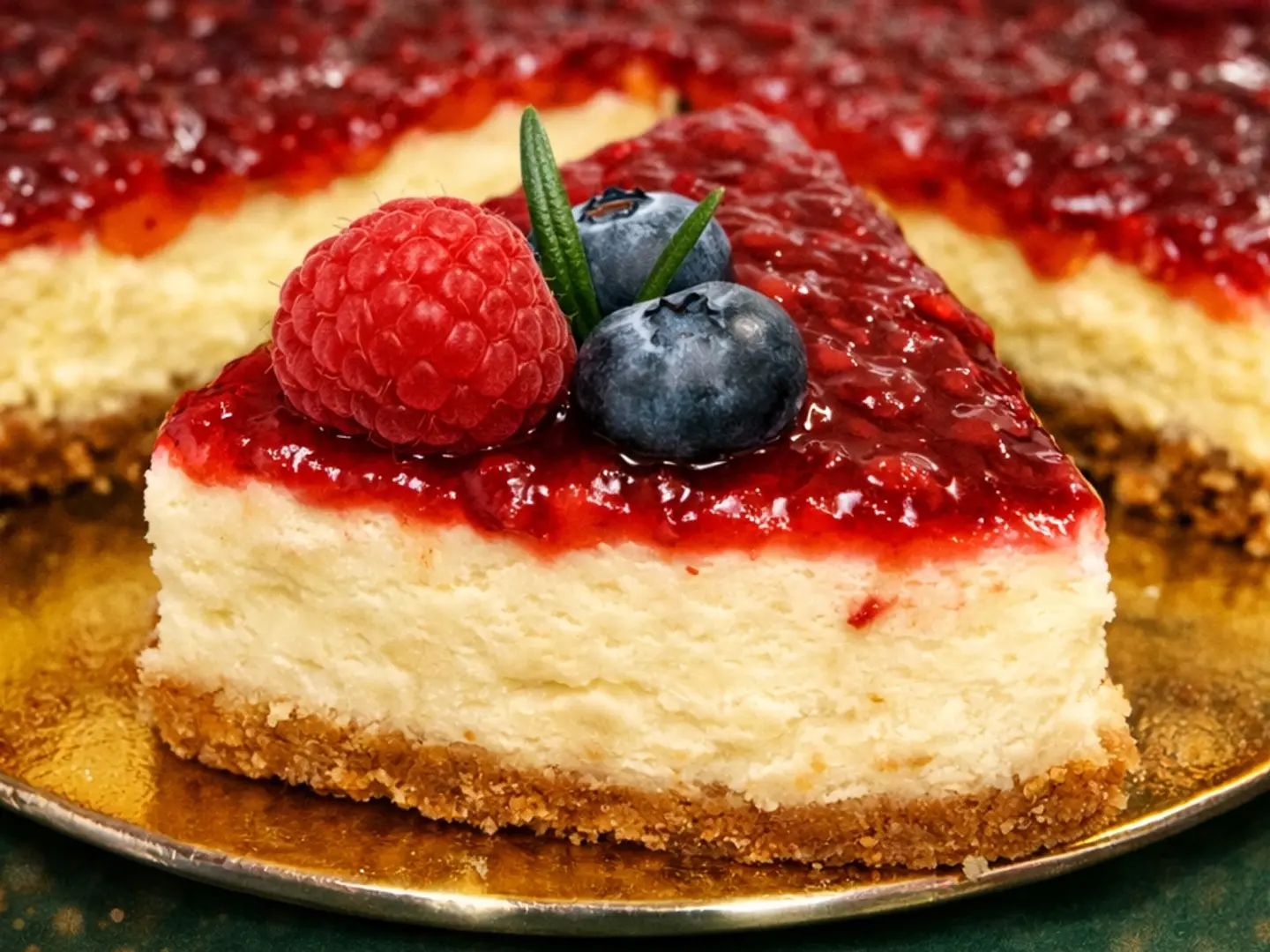 تشيز كيك فروالة وتوت