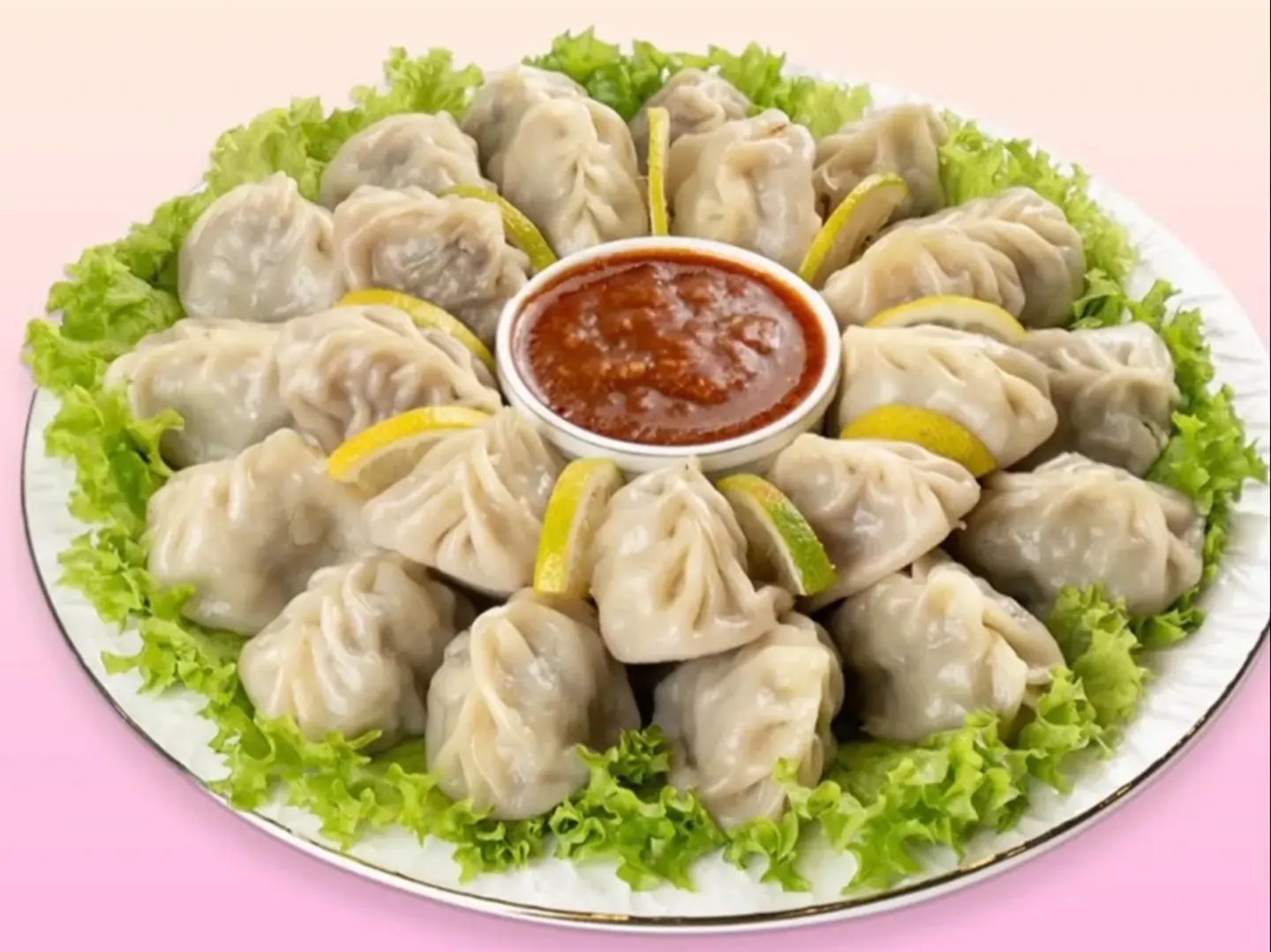 صحن منتو لحم طازج