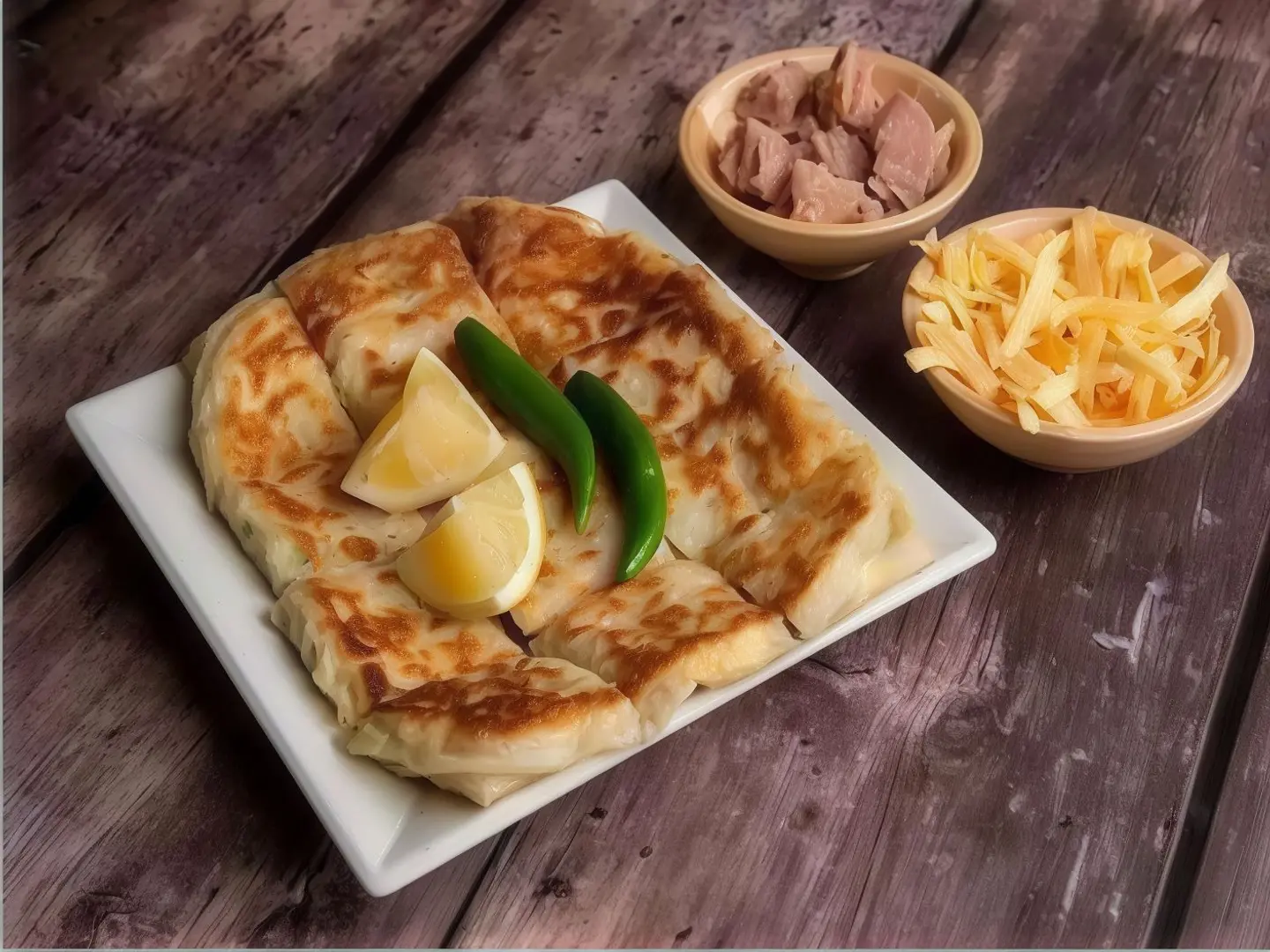Salty Tuna Cheese Mutabbak