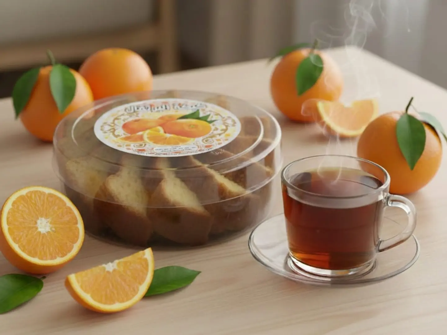 كيك برتقال صغير