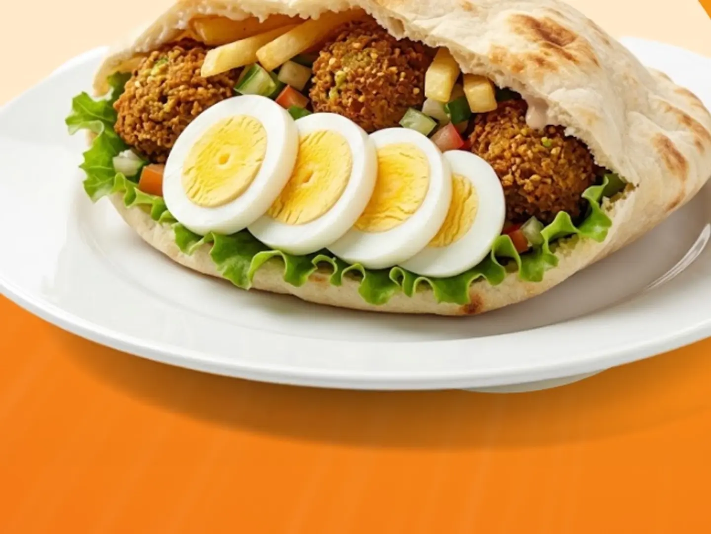 ساندويتش فلافل مشكل