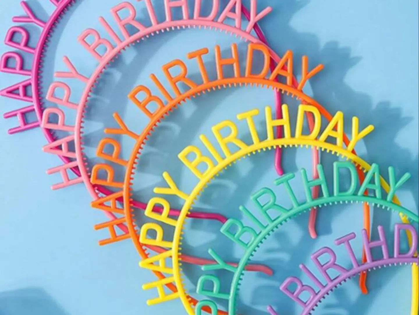 Colorful Happy Birthday Headband