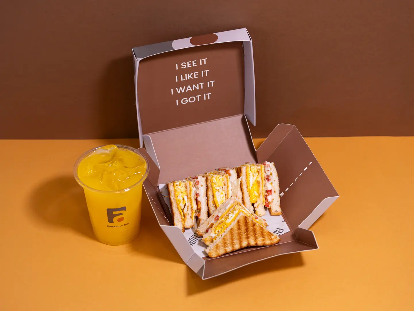 Club Sandwich With Orange Juice