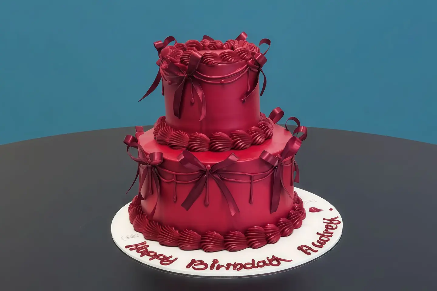 Crimson Retro Cake
