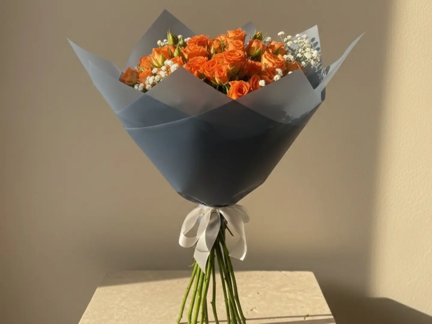 Orange Baby Rose Bouquet