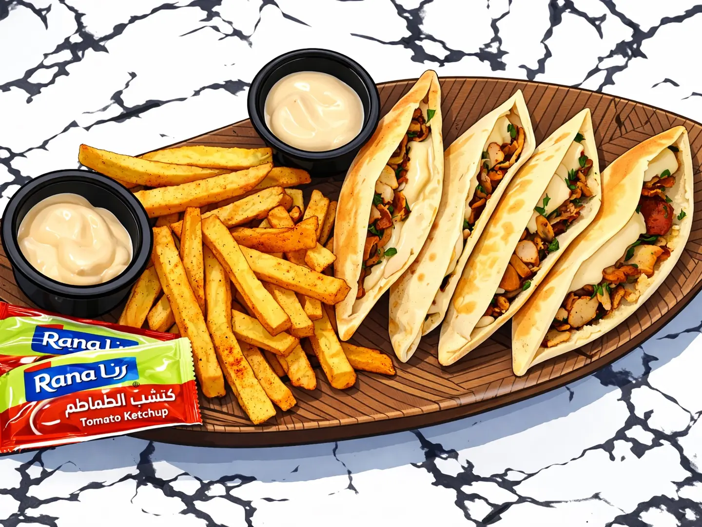 بوكس شاورما قص دجاج ميني