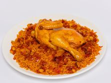 كبسة دجاج نص حبة بالأرز الامريكي