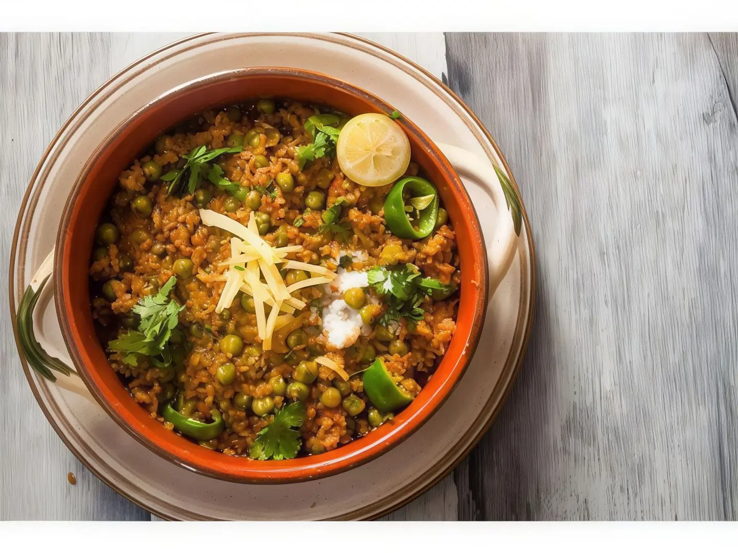 لحم مفروم مع بازلاء خضراء