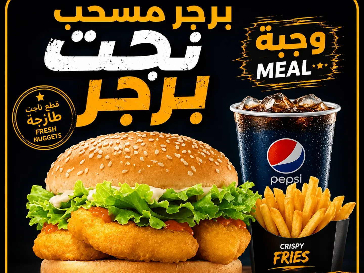 وجبة برجر أطفال