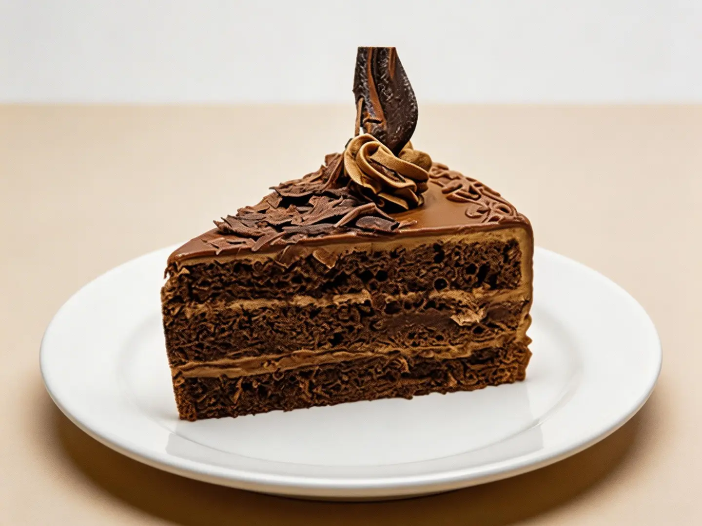 Tripple Chocolate Cake Slice