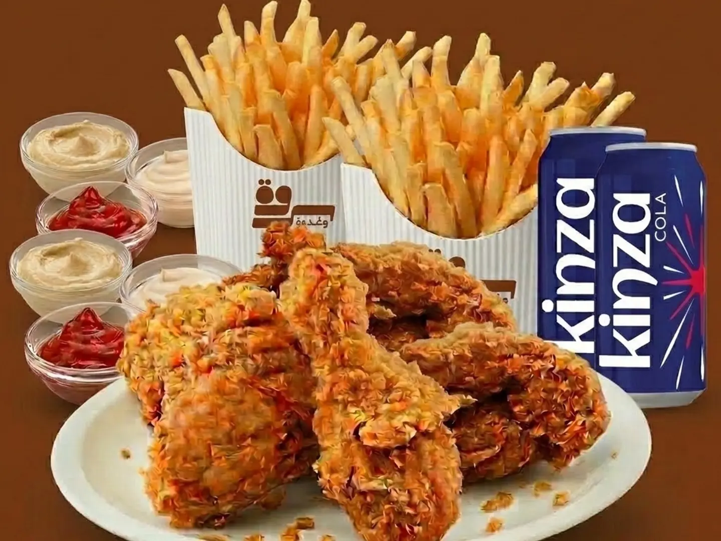 Two Broasted Chicken Meals Sarwa