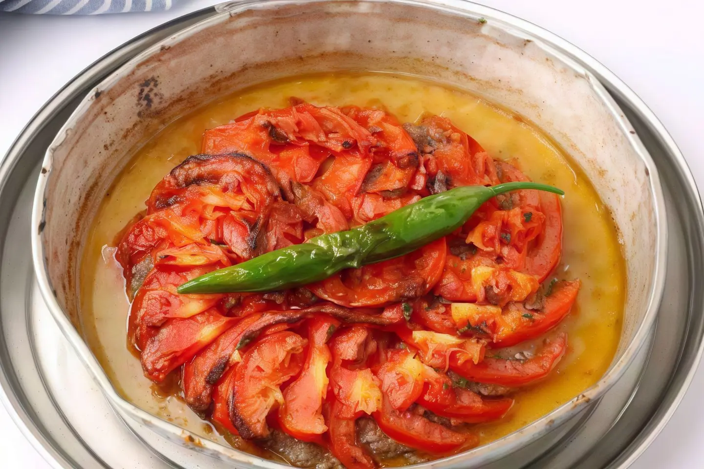 Oven Kafta With Tomato