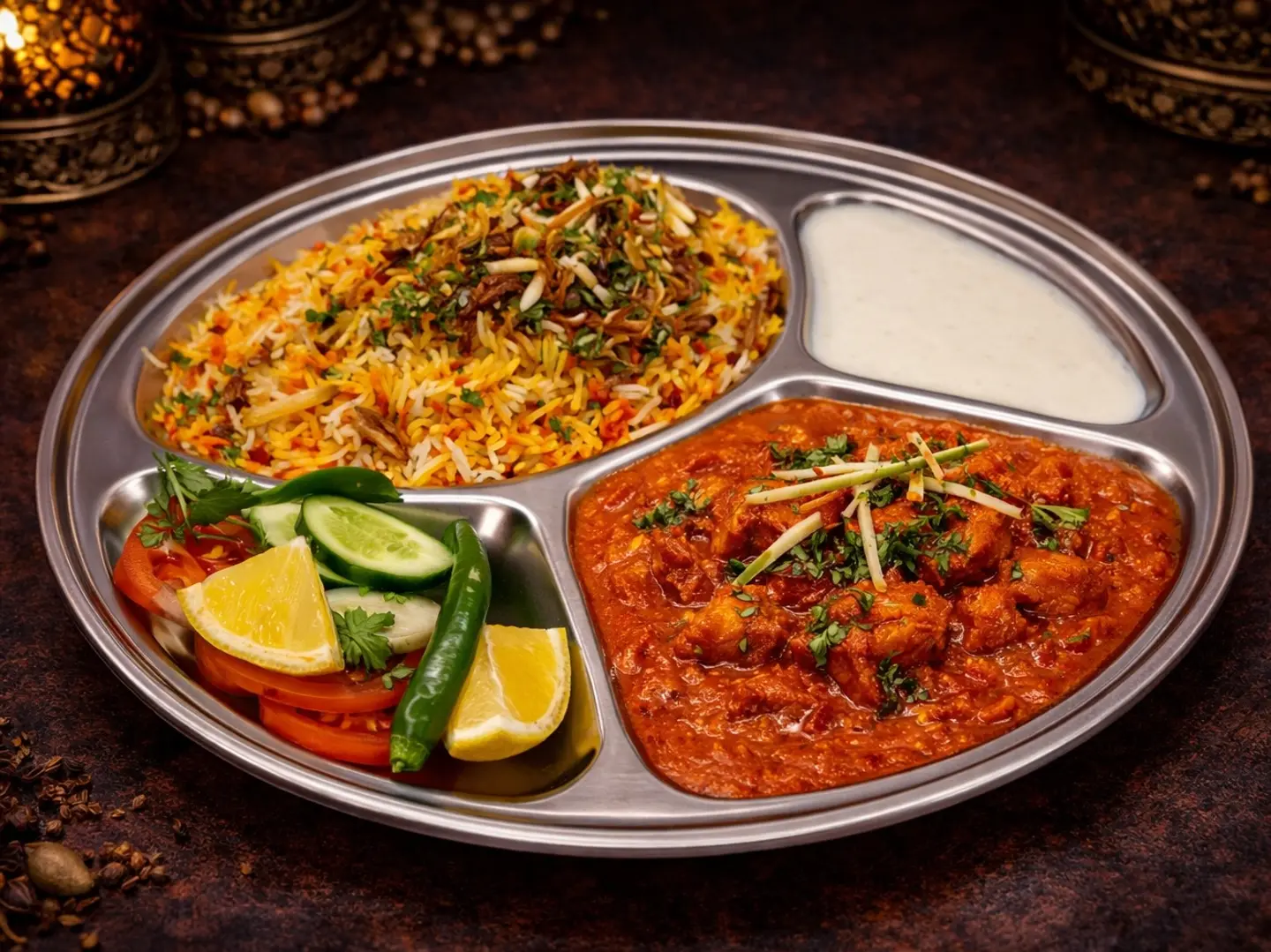 Chicken Tikka Rice Combo
