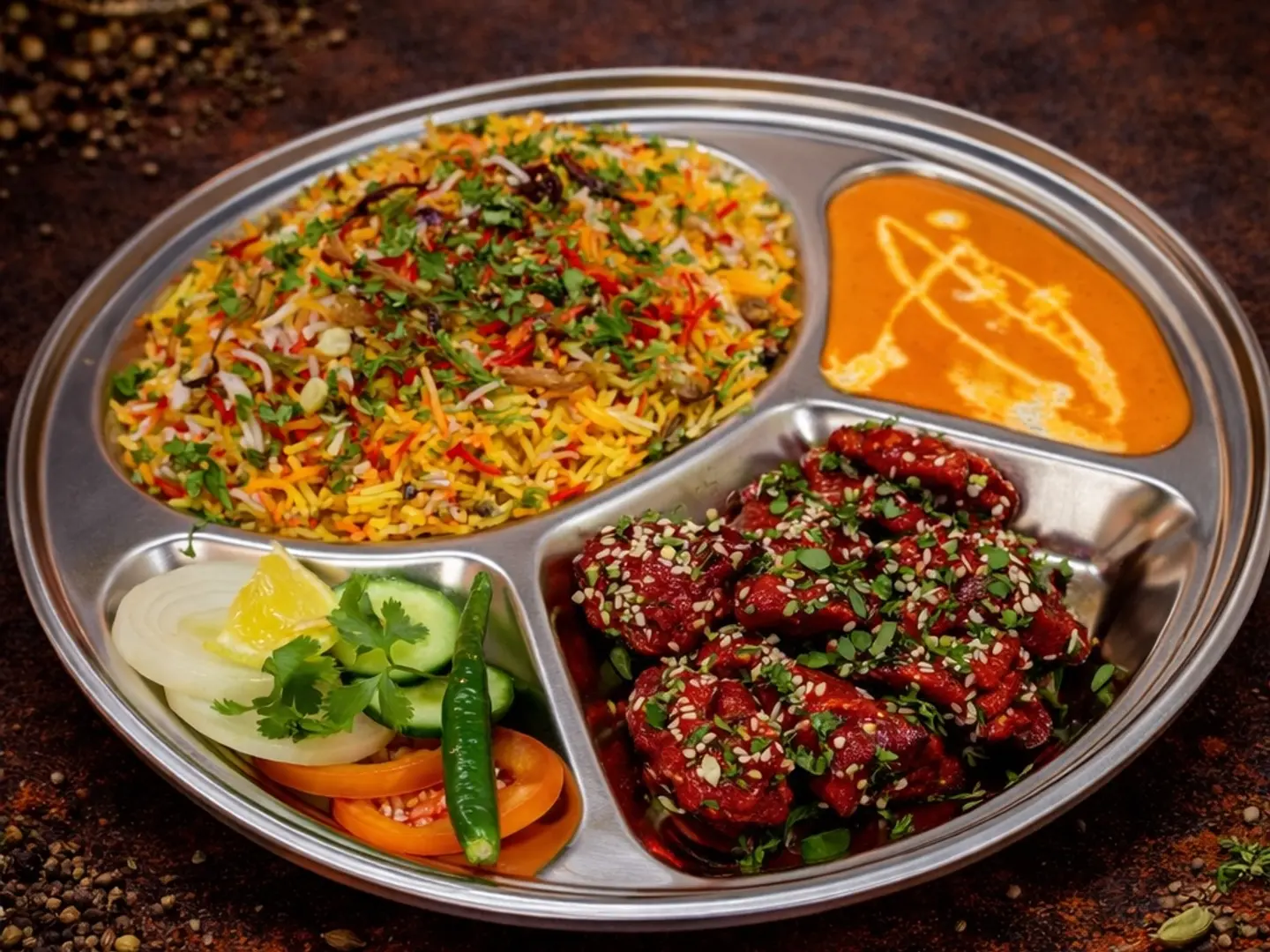 Kandahari Tikka Rice Combo