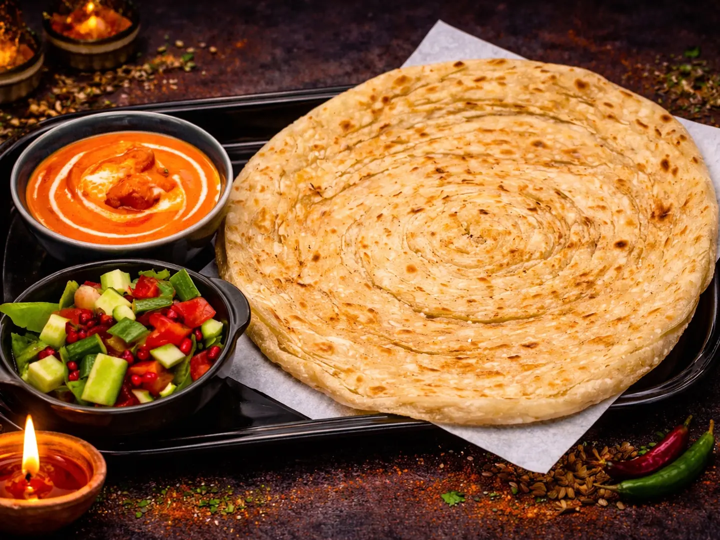 Butter Chicken & Delhi Paratha Combo