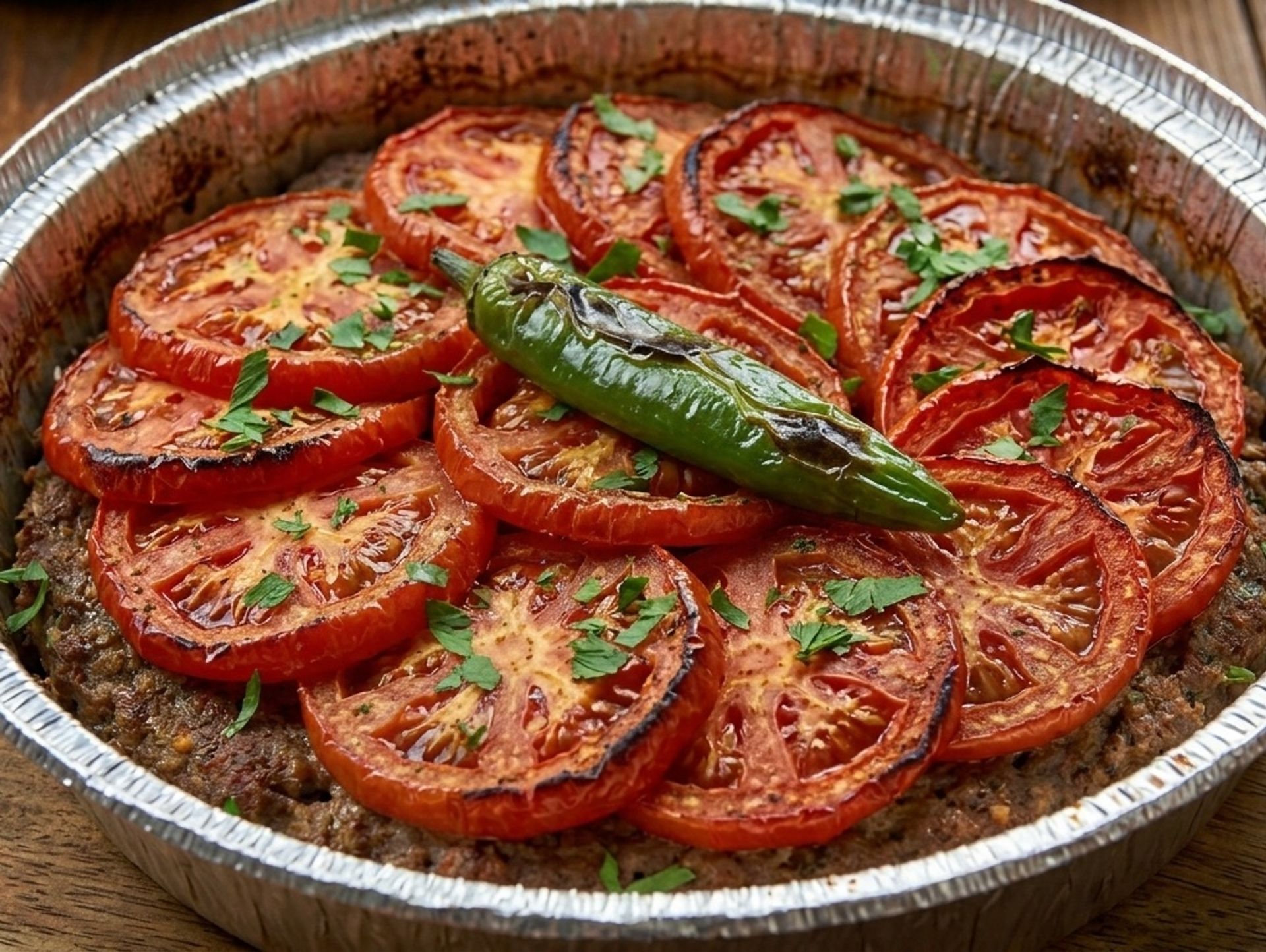 صينية كفتة - بالبندورة