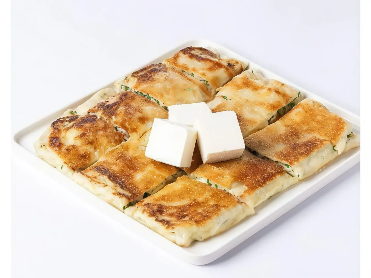 Salty Mutabbak With Cheese