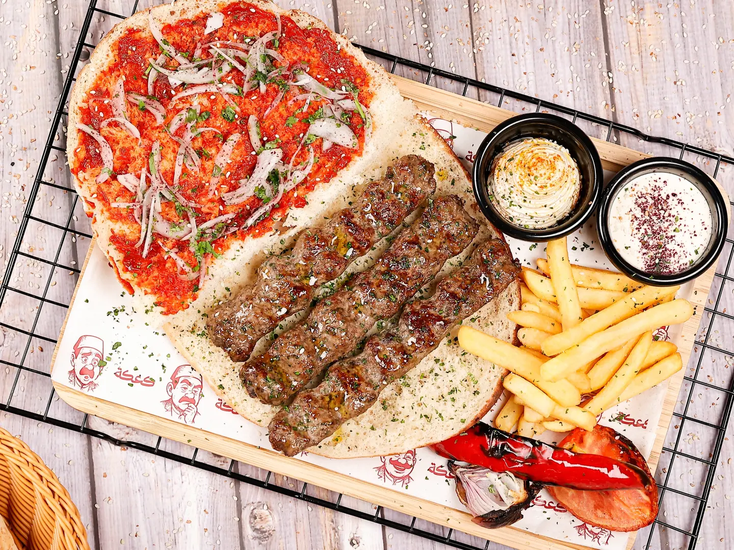 كفته مشوي على الفحم