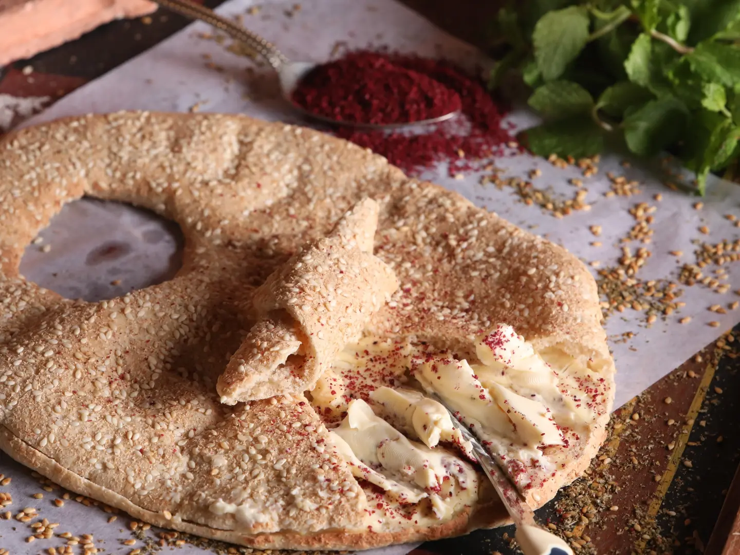 كعكه جبنه المثلثات