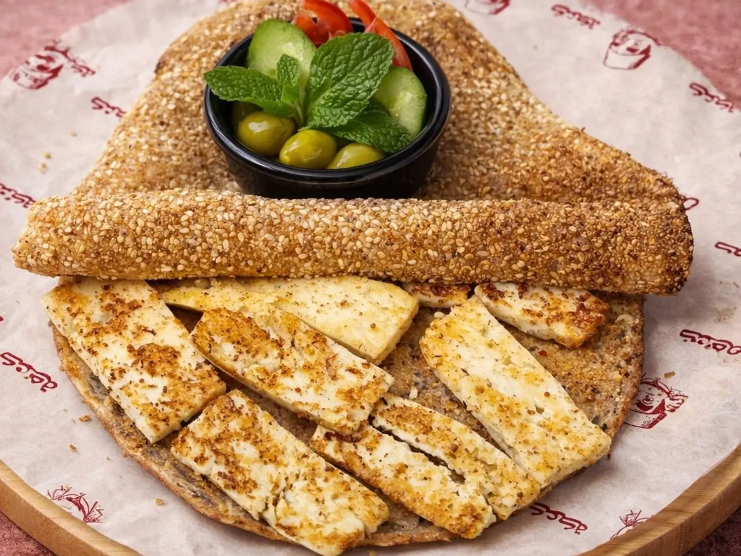 حلوم مشوي كعكة