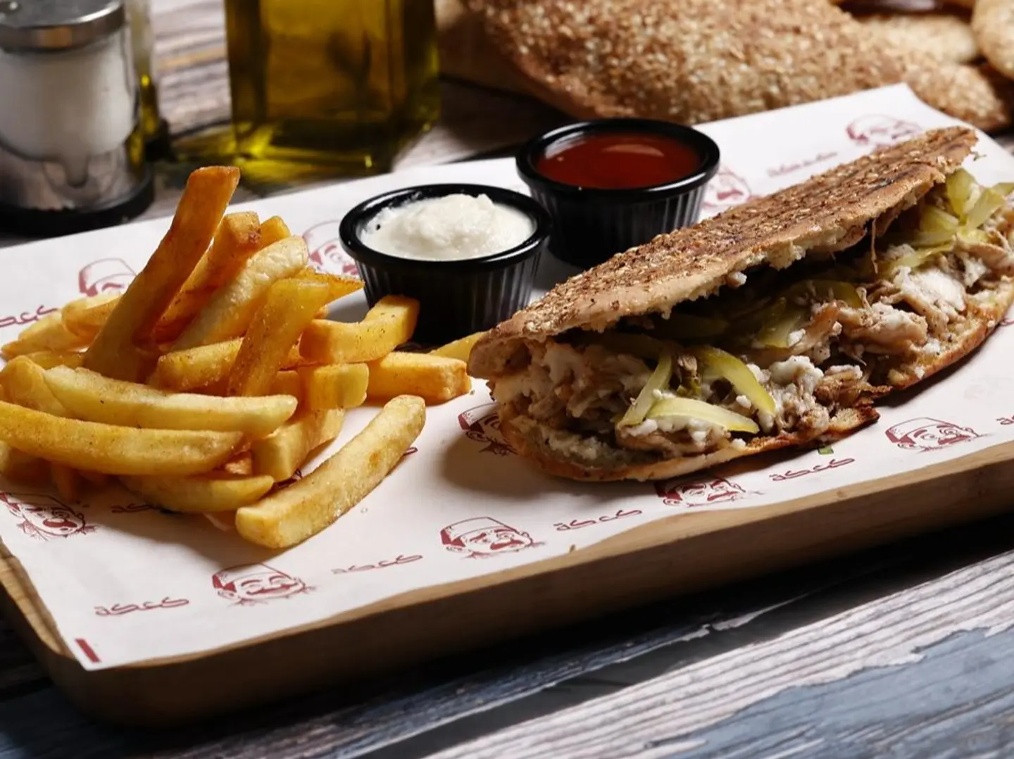 كعكة دجاج مسحب