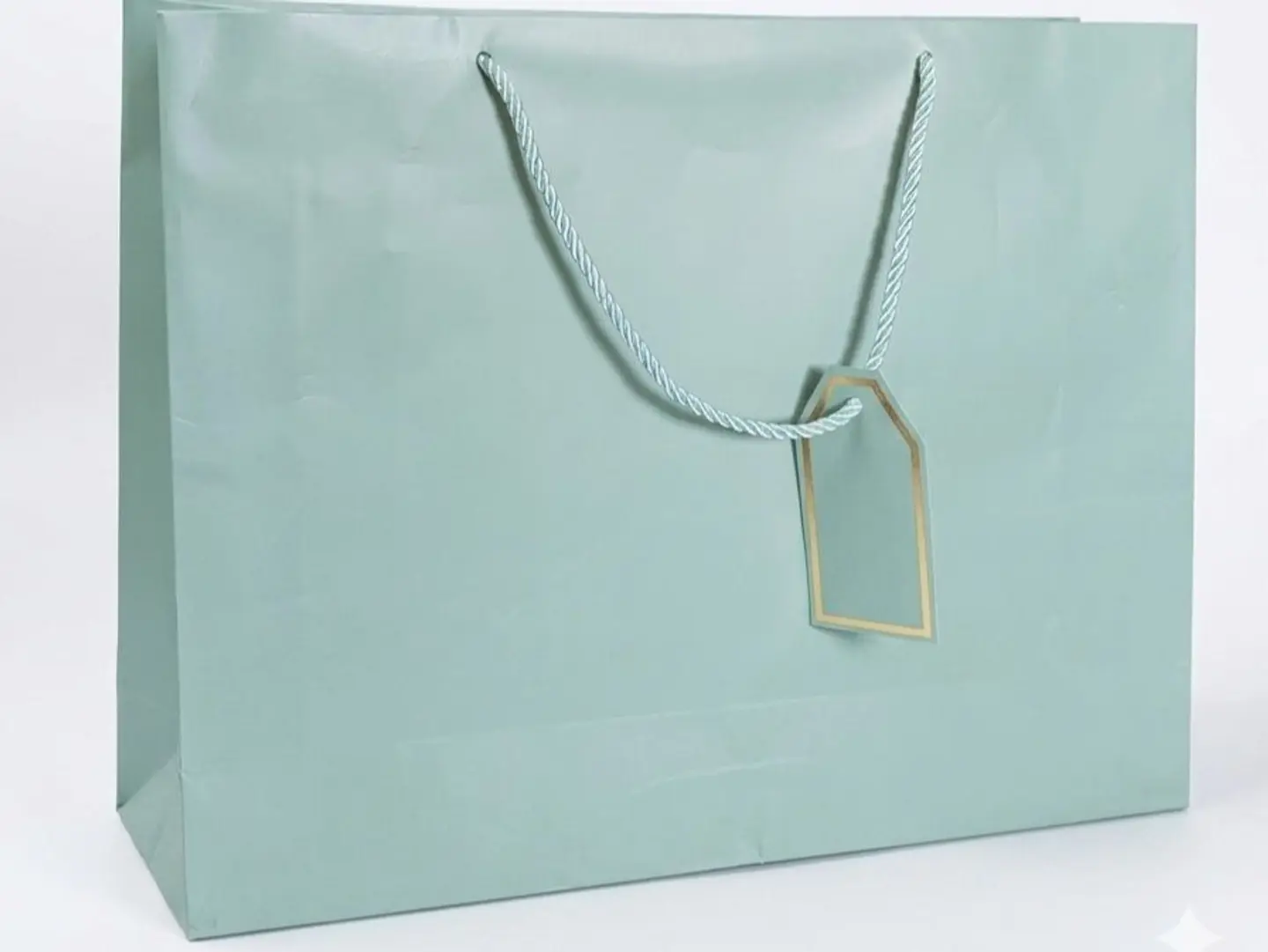 Plain Pistachio Green Gift Bag