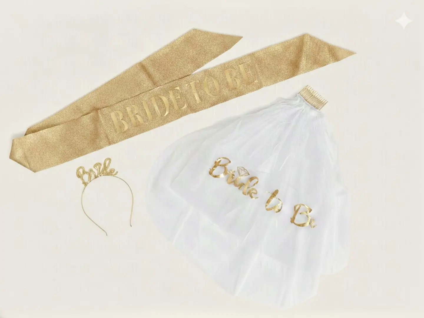 Golden Bachelorette Party Set