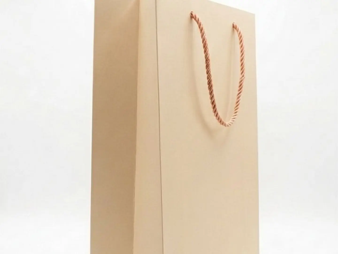 Plain Beige Gift Bag