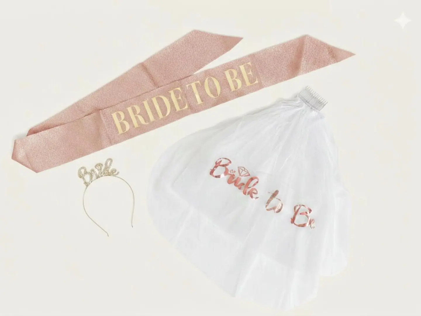 Rose Gold Bachelorette Party Set