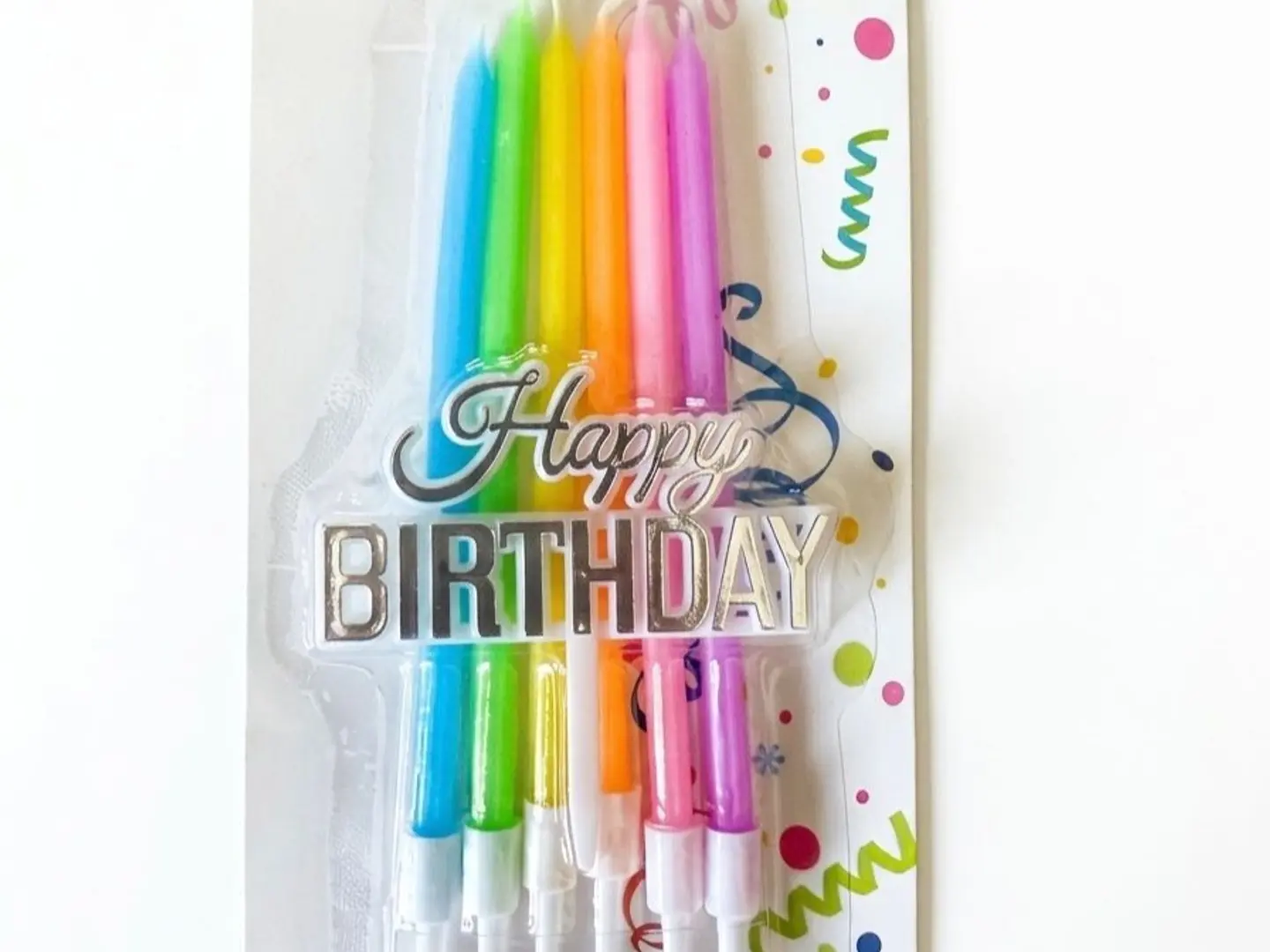 Rainbow Colored Candles